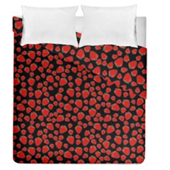 Strawberry  Pattern Duvet Cover Double Side (queen Size) by Valentinaart