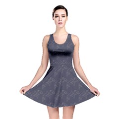 Blue Hammerhead Shark Pattern Reversible Skater Dress by CoolDesigns