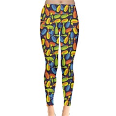 Colorful Colored Bowling Pattern Leggings by CoolDesigns