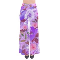 Navyfloral Chic Palazzo Pants by CoolDesigns