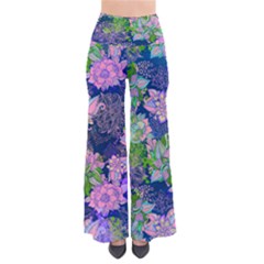 Bluefloral Chic Palazzo Pants by CoolDesigns