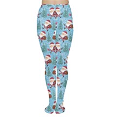 Blue Christmas Illustration Women s Tights by CoolDesigns