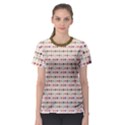 Brown Hot Air Balloon Pattern Women s Sport Mesh Tee View1