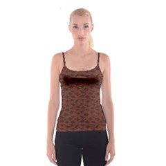 Dark A Pattern With Dinosaur Silhouettes Spathetti Strap Top by CoolDesigns