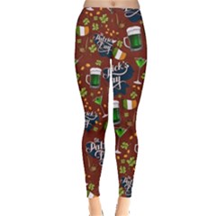 Shamrock Brown Leggings  by CoolDesigns