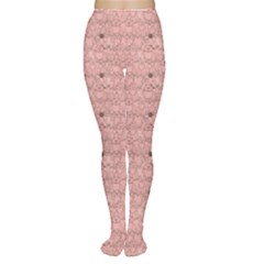 Pink Pattern With Cats Women s Tights by CoolDesigns