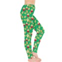 Green Easter Pattern Eggs and Chickens Leggings View4