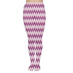 Purple Chevron Pattern Design Popular Women s Tights by CoolDesigns