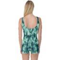 Green Tie Dye One Piece Boyleg Swimsuit View2