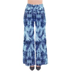 Dull Blue Tie Dye 2 Chic Palazzo Pants by CoolDesigns