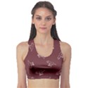 Marsala Tyrannosaurus Sport Bra View1