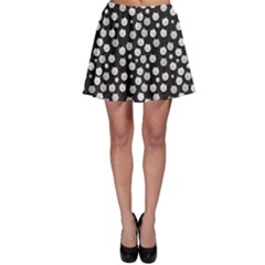 Gray Cat Pattern Skater Skirt by CoolDesigns