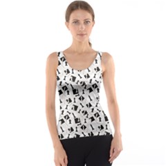 Gray Chess Pattern Flat Design Tank Top by CoolDesigns