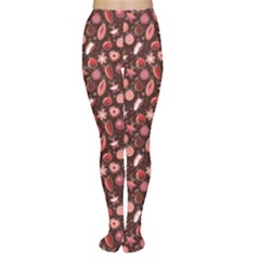 Dark Pattern With Christmas Decoration Tights by CoolDesigns