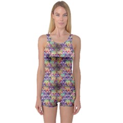 Purple Owls Pattern Women s One Piece Swimsuit by CoolDesigns