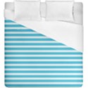 Horizontal Stripes Blue Duvet Cover (King Size) View1