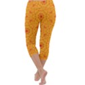 Solar mandala. Orange rangoli. Capri Yoga Leggings View4