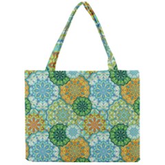 Forest Spirits  Green Mandalas  Mini Tote Bag by bunart