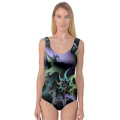 Fractal Image With Sharp Wheels Princess Tank Leotard  by Simbadda