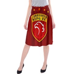 Shanghai Sipg F C  Midi Beach Skirt by Valentinaart