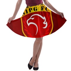 Shanghai Sipg F C  A-line Skater Skirt by Valentinaart