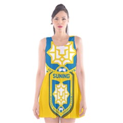 Jiangsu Suning F C  Scoop Neck Skater Dress by Valentinaart