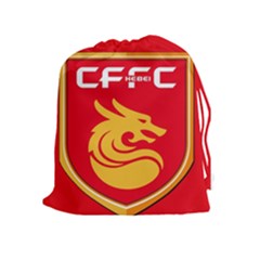 Hebei China Fortune F C  Drawstring Pouches (extra Large) by Valentinaart