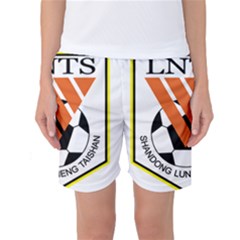 Shandong Luneng Taishan F C  Women s Basketball Shorts by Valentinaart