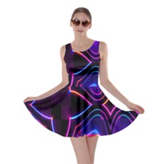 Rainbow Abstract Background Pattern Skater Dress by Simbadda