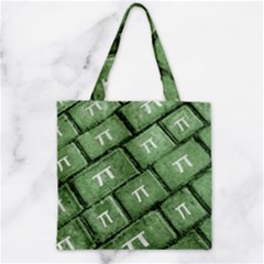 Pi Grunge Style Pattern Zipper Grocery Tote Bag by dflcprints