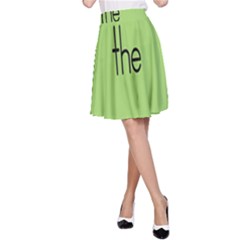 Sign Green The A-line Skirt by Mariart