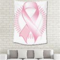 Breast Cancer Ribbon Pink Girl Women Medium Tapestry View2