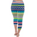 Aztec Triangle Chevron Wave Plaid Circle Color Rainbow Capri Winter Leggings  View4