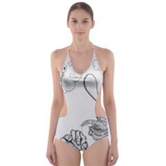 Bwemprendedor Cut-out One Piece Swimsuit by PosterPortraitsArt