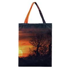 Sunset At Nature Landscape Classic Tote Bag by dflcprints