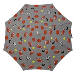 Balltiled Grey Ball Tennis Football Basketball Billiards Straight Umbrellas by Mariart