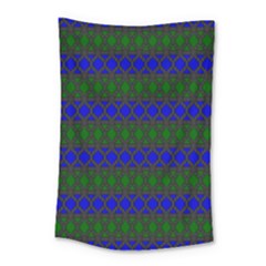 Diamond Alt Blue Green Woven Fabric Small Tapestry by Mariart