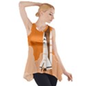 Rocket Space Ship Orange Side Drop Tank Tunic View1