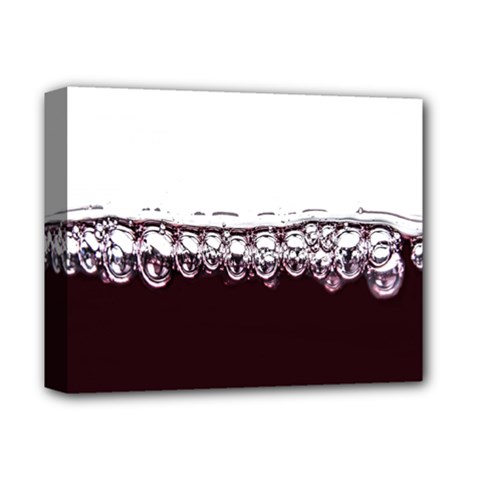 Bubbles In Red Wine Deluxe Canvas 14  X 11  by Nexatart