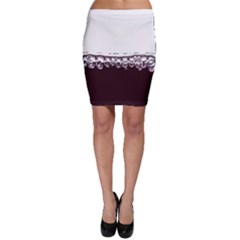 Bubbles In Red Wine Bodycon Skirt by Nexatart