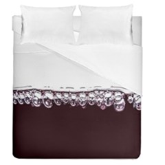 Bubbles In Red Wine Duvet Cover Double Side (queen Size) by Nexatart