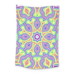 Rainbow Kaleidoscope Small Tapestry by Nexatart