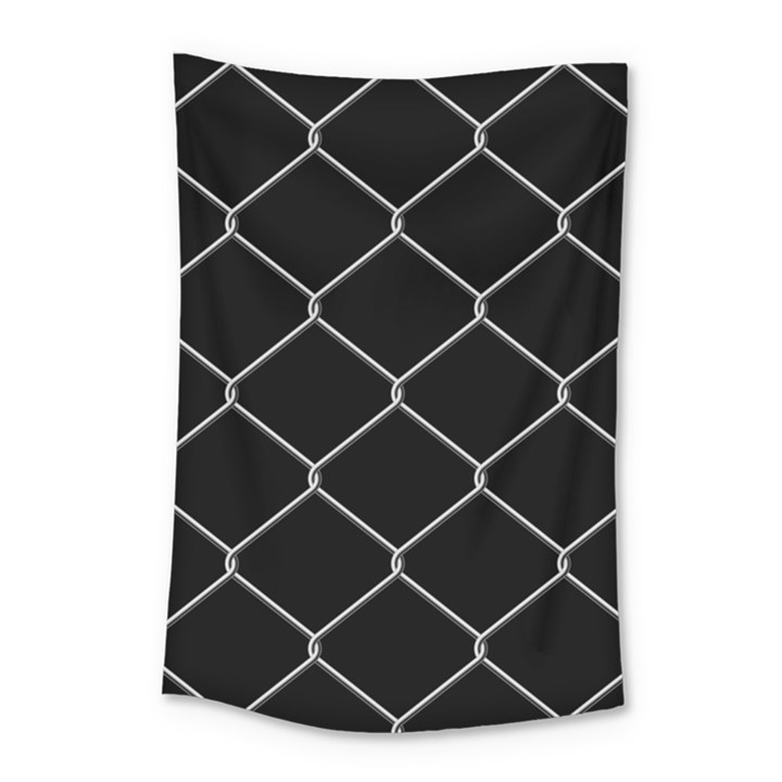 Iron Wire White Black Small Tapestry