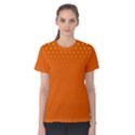 Orange Star Space Women s Cotton Tee View1