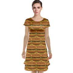 Delicious Burger Pattern Cap Sleeve Nightdress by berwies