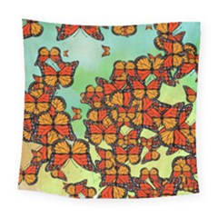 Monarch Butterflies Square Tapestry (large) by linceazul