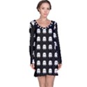 Emoji Baby Vampires Pattern Long Sleeve Nightdress View1