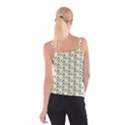 Tricolored Geometric Pattern Spaghetti Strap Top View2