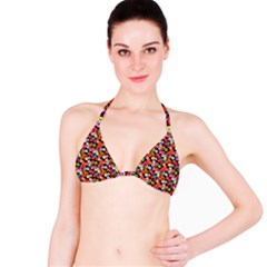 Colorful Yummy Donuts Pattern Bikini Top by EDDArt