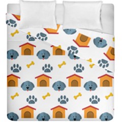 Bone House Face Dog Duvet Cover Double Side (king Size) by Mariart